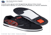 The Truth (Andrew Zogaib) @atzsavage I think you guys are forgetting about the most important factor in the more wheels or doors debate EEL 10:48 AM · Mar 7, 2022 · Twitter for iPhone