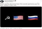 Anarcho Wabbit A @AnarchoWabbit POV: you're about to hear the worst opinions you've ever heard in your life 11:04 PM · Mar 20, 2022 · Twitter for iPhone
