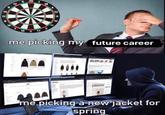 5 20 1 18 12 14 13 11 10 16 15 19 3 17 me picking my future career TRES BEN END Dr Daslay MAA me picking a new jacket for spring 61