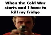 When the Cold War starts and I have to kill my fridge