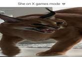 She on X games mode