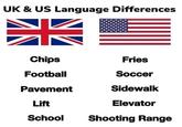 UK & US Language Differences Chips Fries Football Soccer Pavement Sidewalk Lift Elevator School Shooting Range