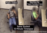 Math Video Watching the Team Fortres 2 lore Same Student 10-Minute Timelapse University of Central Florida