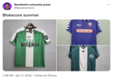 Stockholm university press ... @StockholmUni Blokecore summer FILA Nintendo NIGERIA ddas 7:58 PM · Apr 17, 2022 · Twitter for iPhone