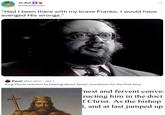 Jo-Kai + @JokaiGonZo "Had I been there with my brave Franks, I would have avenged His wrongs." Pavel @es_aion . Jan 1 King Clovis reaction to hearing about Jesus' crucifixion for the first time 20 nest and fervent conve ructing him in the doct f Christ. As the bishop I, and at last jumped up