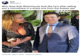 Kyle Rittenhouse and Lara Logan (meme) Sean @seandw14 Why does Kyle Rittenhouse look like he's after selling you a microshare in a sharp one from the breeze ups 12:25 PM · May 5, 2022 · Twitter for iPhone