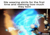 Me wearing skirts for the first time and realising how much they twirl MakeAKAPWING