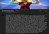NETFLIX Comments 38K 13 REPLIES Creepy Connor • 8 mo ago Imagine a mother and father, just being told that their son was dead. Imagine the heartache and pain they must feel as they realize they've outlived their own child because of an abrupt and terrible end. The grief they must be dealing with in that moment, as the child they watched grow into a strong young man was now dead, never able to tell him how much they loved him. Unable to give him all of the affection and time he deserved. Not even able to give him a final goodbye or an "I love you". Now imagine someone who's effectively a sister to the boy who died calling everyone a fake and a liar because of something else that was completely unrelated and storming out of the room like a huffy toddler, despite being a full grown adult. That's the main protagonist of this show. 4.003 27 #X