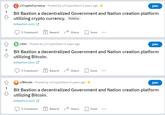 r/CryptoCurrency. Posted by u/CryptoDawn 6 years ago Join Bit Bastion a decentralized Government and Nation creation platform utilizing crypto currency. Politics bitbastion.com/ 1 Comment Award Share Save Br/btc Posted by u/CryptoDawn 6 years ago Join 2 Bit Bastion a decentralized Government and Nation creation platform utilizing Bitcoin. bitbastion.com/ 1 Comment Award Share Save Br/Bitcoin Posted by u/CryptoDawn 6 years ago Join 1 Bit Bastion a decentralized Government and Nation creation platform utilizing Bitcoin. bitbastion.com/ Award Share Save 1 Comment