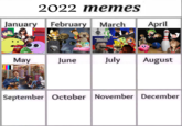 Weekly Meme Calendar 2018 | Meme of the Month Calendars | Know Your Meme