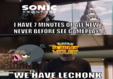 SONIC FRONTIERS ソニックフロンテ I HAVE 7 MINUTES OF ALL NEW NEVER BEFORE SEE GAMEPLAY PokéMON SCARLET VIOLET WE HAVE LECHONK