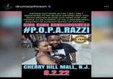 drumarjohnson HATERS OUT HERE ACTIN' LIKE I AIN'T DEDICATED TO MY BLACK SISTARS! WAY TOO MUCH BROWN SUGAR OUT HERE FOR THE PRINCE TO BE PUSHIN' UP ON A SNOWBUNNY! BESIDES I'M ALREADY WIFED UP ANYWAY... KING KONG KONSCIOUSNESS #P.O.P.A.RAZZI 25 YEARS eAnt CHERRY HILL MALL, N.J. 6.2.22 101