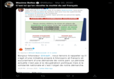Maxime Bellec @MBellec Mar 20, 2020 . C'est ici qu'on récolte la moitié du sel français Arash Deramparsn ● ✔ @Alash • ZIN Chers amis de #Courbevoie, avec M. le Maire @jakossowski, nous avons obtenu la mise en place de numéros verts pour tous les supermarchés @Monoprix et @franprix de Courbevoie => livraison à domicile de panier repas (priorité aux personnes âgées, démunies et handicapées) COVID-19: COURBEVOIE SOLIDAIRE Nous avons obtenu la mise en place de numéros verts pour tous les supermarchés MONOPRIX COURBEVOIE : 0800 05 8000 FRANPRIX COURBEVOIE : 0805 620 370 Du lundi au samedi de 8h30 à 21h PANIER STANDARD PANIER BIO 1 personne, 3/4 jours 1 personne, 3/4 jours 30 €* 40 €* -COQUILLETTES SOOG PANZANI Tale ONLY -COQUILLETTES BIOSOOG BARILLA SIT THAT BIN SONG DANDDIY Ville de Courbevoie et 8 autres 59 62 127 ↑ Franprix✔ @franprix En réponse à @Arash @jakossowski et 11 autres Bonjour Monsieur @Arash, nous tenons à rappeler qu'il s'agit d'une initiative propre à Monoprix et franprix et aucunement d'une demande de votre part. La période actuelle n'est pas à la récupération politique mais à la solidarité nationale et c'est l'objet de notre démarche. 10:28 PM - 19 mars 2020 - Twitter Web App 1.6 k Retweets 5.2 k J'aime 27 :