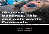 POWERALL No more bananas. This ape only wants Powerade PENGUIN CLASSICS KARL MARX Capital Volume 1