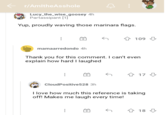 r/AmltheAsshole Lucy_the_wise_goosey 4h Partassipant [1] Yup, proudly waving those marinara flags. : 109 mamaarredondo 4h Thank you for this comment. I can't even explain how hard I laughed : 417 17 CloudPositive528 3h I love how much this reference is taking off! Makes me laugh every time! ….. 4 18+