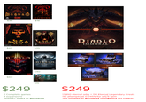 DIGITAL DOWNLOAD Diana0 MELLFIRE $18 DIABLO S www. BIZZARD $36 FREE DIPLO DIPLO EXPANSION SET PC/MAC-RDS DE $45 DIABLO $60 $249 3 Complete games 4 expansions 10,000+ hours of gameplay $35 PC DIABLO REAPERE SOULS B DIABLO CER NECRONCER ARRIVES JUNE 27 $40 $15 DIABLO IMMORAL +10% $1,500 +150 $24.99 3,000+450 $49.99 +20% 36,000+1,200 $99.99 +15% $249 17.850 eternal orbs = 110 Eternal Legendary Crests 110 attempts at 0.045% for a 5/5 gem 150 minutes of gameplay (obligatory rift clears)
