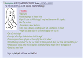 Anonymous 04/30/13(Tue)03:26 No. 19587907 Replies: >>19587967 >>19588283 File: 1367306782391.jpg-(56 KB, 604x694, 1344194140542.jpg) 4 W >>19587824 >Watch Drive >Decide Im going to be like the Driver >Figure if I count out 4 Mississippi's in my head then answer III fit it perfect >Next Day in class > Conversation is about abortions >Entire class is debating, im sitting quietly with a toothpick in my mouth >"Alright how about Anon, we havent heard a peep from you yet" >Get to 3 mississippis >"Anon just tell us if you think abortions should be legal" >2 mississippis and some girl yells out "Anon prbly likes to kill babies" >Without thinking I shoot up "You shut your mouth. Or I'll kick your teeth down your throat and I'll shut it for you." >Whole class is looking at me while im standing pointing my finger at the girl with my driving gloves on >Slowly back out of room I forgot my backpack and I never went back for it