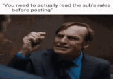 "You need to actually read the sub's rules before posting"