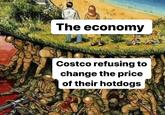 The economy Costco refusing to change the price of their hotdogs