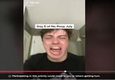 no poop july TikTok @okcron Day 5 of No Poop July Ⓒ Participating in this activity could result in you or others getting hurt.