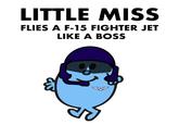 LITTLE MISS FLIES A F-15 FIGHTER JET LIKE A BOSS छी