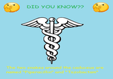 DID YOU KNOW?? The two snakes around the caduceus are named "Piperacillin" and "Tazobactam"
