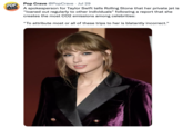 Taylor Swift Private Jet Memes POP Pop Crave @PopCrave. Jul 29 CRAVE A spokesperson for Taylor Swift tells Rolling Stone that her private jet is "loaned out regularly to other individuals" following a report that she creates the most CO2 emissions among celebrities: "To attribute most or all of these trips to her is blatantly incorrect." ""