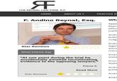 F THE REYNAL LAW FIRM, P.C. HOME F. Andino Reynal, Esq. Star Reviews What Clients Say ABOUT US ▾ Star Reviews PRACTICE AI "At one point during the trial he accidentally emailed incriminating evidence to the opposing lawyers." Pierre P. Read More Wh Appo Reyn Office traffi Andi publi Judg Andi legal world mana Andi state Prior State Andi profe Andi Andi