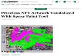 "Vandalized" HOME LATEST NEWS LOCAL ENTERTAINMENT POLITICS SPORTS OPINION VIDEO the ONION® America's Finest News Source. | 3/29/21 10:54AM | Alerts File Edit View Image Colors Help Extras 40 002/00 Priceless NFT Artwork Vandalized With Spray Paint Tool M U OR 2 NEWS IN PHOTOS BREAKING NEWS >> NEWS IN PHOTOS Shop Subscribe
