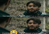 You wanna know what I do when I see an offensive meme? F------ XD D 'Cause I'm not a f------ p----.
