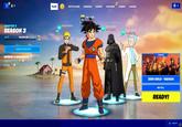 CHAPTER 3 SEASON 3 LVL 1 80,000 XP to LVL 2 VIEW QUESTS SEASON 3 RESOURCES Ⓒ BATTLE STARS O BARS 0 +5 PLAY 69 MA BATTLE PASS Not Ready COMPETE LOCKER ITEM SHOP HYPEX Not Readly 69 0 Hot Body CAREER V-BUCKS 69 you Not Ply CHANGE ZERO BUILD-SQUADS NO FILL READY! 0 EMOTE O