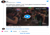 nat @paddysroyco Follow the director yelled "cut" but glenn howerton heard "c---" and went with it 12:11 PM - Aug 19, 2022 Read the full conversation on Twitter 46.6K BEER ON TAP Reply Copy link Read 36 replies Watch on Twitter