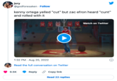 jory @godforesaken - Follow kenny ortega yelled "cut" but zac efron heard "c---" and rolled with it 9.5K 14 Reply 8 17 CATS 1:32 PM - Aug 20, 2022 Read the full conversation on Twitter 22 10 MA Watch on Twitter Copy link Read 22 replies