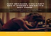 JUST BECAUSE YOU CAN'T SEE IT DOESN'T MEAN IT'S NOT THERE. Mental illness isn't always easy to see. 2 out of 3 people suffering from mental illnesss suffer in silence. STOP THE STIGMA. SUPPORT MENTAL HEALTH AWARENESS. Know someone who needs help? Talk to us at 928-353-7610. Visit www.stopthestigma.com to learn more about mental health awareness.
