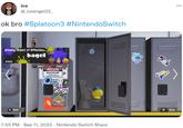 ok bro XX ok bro #Splatoon3 #Nintendo Switch ice #3052 @_iceangel22_ Growing Object of Affection bagel B Back Report Fresh! 43110 WF09he 2003 PET 4 FUE. e 30 00 7:55 PM . Sep 11, 2022 - Nintendo Switch Share ZR Close