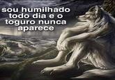 sou humilhado todo dia e o toguro nunca aparece @cacador de gados