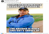 Charlotte County FL, News 23 September at 21:40 - Ⓒ Let's hope we don't see Jim Cantore OHALO COUNTY NEWS PEOPLE ASKED WHEN ISA GOOD TIME TO WORRY. er Channel THE ANSWER IS WHEN THIS GUY'S SHOWS UP. ... Marge Sundholm Designs, Ron Hilliard and 18K others 2.1K comments 12K shares.