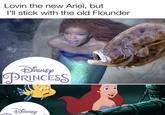 Lovin the new Ariel, but I'll stick with the old Flounder Disney PRINCESS Disney