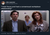 alien superstar @youdoingtoomuch "I lost focus and had a consensual workplace relationship" A 4:44 PM. Sep 27, 2022 · Twitter for iPhone :