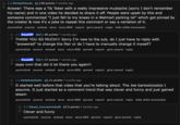 ♡☆ [-] ChrispVisuals 139 points 7 months ago Answer: There was a Tik Toker with a really impressive mustache (sorry I don't remember his name) and in one video he decided to shave it off. People were upset by this and someone commented "I just fell to my knees in a Walmart parking lot" which got pinned by the creator & now it's a joke to repeat this comment or say a variation of it. permalink source embed save save-RES report give award reply hide child comments [-] DeusOff [S] 30 points 7 months ago THANK YOU SO MUCH!!! Sorry I'm new to the sub, do I just have to reply with "answered" to change the flair or do I have to manually change it myself? permalink source embed save save-RES parent report give award reply [-] DeusOff [S] 17 points 7 months ago oops nvm that did it lol thank you again!! permalink source embed save save-RES parent report give award reply [-] badabababaim 11 points 7 months ago It started well before that video that you're talking about. The Joe bartzolzizolziz I assume. It just started as a comment trend that was clever and funny and just gained steam permalink source embed save save-RES parent report give award reply hide child comments [-] Visual_Concentrate40 5 points 7 months ago Clever and funny permalink source embed save save-RES parent report give award reply