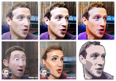 The Zucc in different artstyles From top left to bottom right: Normal Zucc, Contrasted Zucc, Saturated Zucc, Pixar Zucc, Transgender Zucc and Pixel Zucc.