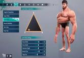 Avatar Creator. L1 Avatar Height & Proportions Upper Body Lower Body Muscle Definition Skin Color Body Hair AUTA Lower Body Composition Lower Body Settings Waist Width Pelvis Width Abdomen Depth Buttock Size Thigh Size 45 > 41 41 ▸ 50 ► 20 R1 Finalize