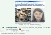 MIGRANT CRISIS IN EUROPE Syrian migrant r----- who attacked a schoolgirl escapes Swiss jail and goes on the run with female prison guard who fell for him Age Mayer and t5yandgi 107KiB, 653x645, 1516584599395.jpg Anonymous ID: 2Quiy0rB Sun 21 Jan 2018 23:10:49 No.157584205 Quoted By: >>157584271 >>157584548 Does this happen in your country?