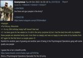 Anonymous Tue 04 Oct 2022 16:50:18 No.55478318 Report Quoted By: >>55482345 >>55482427 >>55492277 >>55478055 Are there anti-gun people in the Army? >>55442186 https://www.instagram.com/p/CR2b|4uMpli/ >haylujan >Fort Mccoy, Wisconsin >1. it's my 20th birthday today! w--! doesn't feel real >2. i've been gone for two weeks bc i'm still in the army (surprise lol) but i had the best time with my batallion, these people are absolute family and i love them so deeply and was so happy to see some of my besties from AIT again for the first time in a couple years <3 thankful for another year of growing and another year of being in the Psychological Operations gang with some quality ass people I guess this is her LinkedIN profile. https://www.linkedin.com/in/hailey-lujan-a2707819a She's a 'Psychological Operations Specialist for the US army.