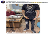 THE BLUEPRINT @kokonobutta · 22h . this man posing getting a lie detector test MIRI Test Results' ion Play mannnnn