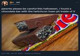 x - tori @TrickrTori parents please be careful this halloween, i found a chocolate bar with the twitchcon foam pit inside of it : Golden Honeycombed Centre. Jinet's 150 9:07 PM - Oct 12, 2022. Twitter for iPhone