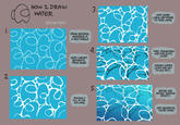 2. HOW 2 DRAW WATER @evenlyevi 2014 DRAW SEVERAL AMONGUS IN A RECTANGLE KEEP LINEART SEPARATE FROM BASE ROUGHLY FILL IN THE OUTLINES. 3. 4. 5. ADD MORE LINES AND ERASE TO YOUR LIKING. FREE TRANSFORM AND DUPLICATE LAYER. DARKEN COPIED LAYER AND SET TO MULTIPLY. REFINE AND ADJUST SHADOW OPACITY. ADD GRADIENTS. YOU'RE DONE!