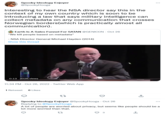 Spooky Ideology Enjoyer @SpookyHooga Interesting to hear the NSA director say this in the context of my own country which is soon to be introducing a law that says military intelligence can collect metadata on any communication that crosses Norwegian borders (which is practically almost all communication). Earth Is A Sales Funnel For SATAN @GENICON - Oct 26 "We kill people based on metadata" - NSA Director General Michael Hayden (2014) Show this thread 0:13 202K views 11:34 PM - Oct 26, 2022. Twitter Web App 1 Retweet 6 Likes 12 Spooky Ideology Enjoyer @SpookyHooga Oct 26 Replying to @SpookyHooga A lot of people are worried about privacy, but seems like people should be a lot more worried than that. 22 1 3
