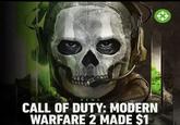 NEWS CALL OF DUTY: MODERN WARFARE 2 MADE $1