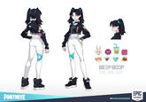 FORTNITE ZOE ZOE ZOL DEEP BODD DE ZOE ZOE 9 O O BEEP BOOP ZOE-ZOE ZOE- ARTSTATION.COM/BVDCONCEPT EPIC GAMES